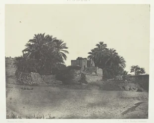 Ruiny rzymskiej fortyfikacji, Philoe, Nubia, 184951, druk 1852.