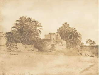 Ruiny rzymskiego łuku triumfalnego w Philae, kwiecień 1850.