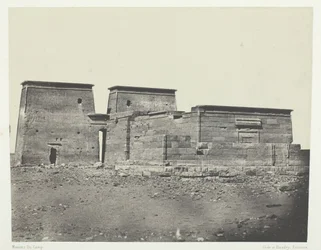 Starożytna świątynia Pselcis Dakkeh, Nubia, 184951, wydrukowana w 1852 roku.