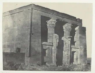 Świątynia De Dakkeh, Naos, Nubia, 184951, wydrukowana 1852.