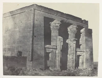 Świątynia De Dakkeh, Naos; Nubia, płyta 95 z albumu "Egypte, Nubie, Palestine et Syrie" (1852)
