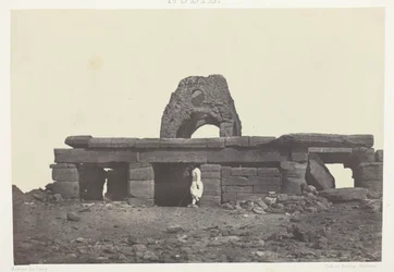 Świątynia Amada; Nubia, płyta 99 z albumu "Egypte, Nubie, Palestine et Syrie" (1852)