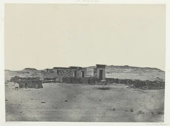 Świątynia i wioska Débôd, Parembole z Szlaku Antonińskiego, Nubia, 184951, wydrukowany 1852.