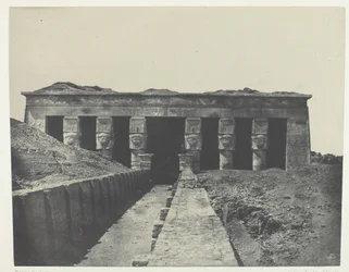 Widok ogólny, Wielka Świątynia Dendera Teutyres, Górny Egipt, 184951, wydrukowany 1852.