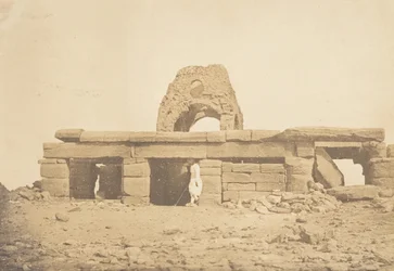 Widok świątyni Amady - zrujnowanej kopuły kościoła koptyjskiego, 2 kwietnia 1850 r.