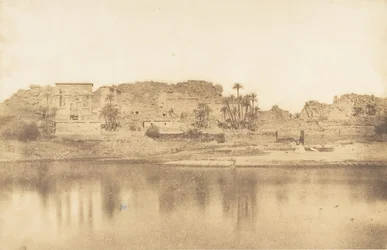 Widok ogólny wyspy Philae, zaczerpnięty ze wschodu, 1849-50.