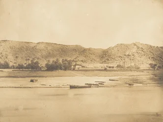 Widok wykonany na południowy wschód od Philae - Cherk-el-Hesseh, 1849-50.