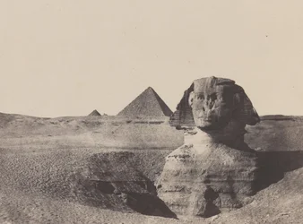 Środkowy Egipt, The Sphinx, grudzień 1849, wydrukowany w 1852 roku.