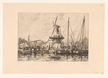 Widok na Haarlem À Haarlem (Holandia) (tytuł na obiekcie)