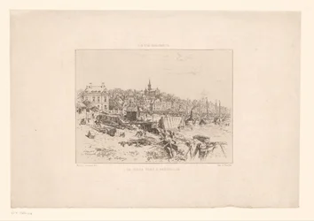 Gezicht op de haven van Trouville Stary port w Trouville (tytuł na obiekcie) Eleganckie życie (tytuł serii na obiekcie)