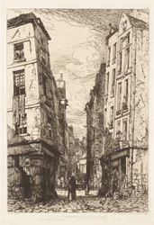 Rue des Marmousets, stary Paryż
