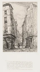 Rue des Marmosets Stary Paryż, 1862.