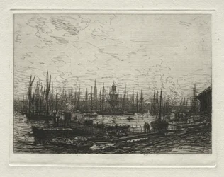 Port w Bordeaux, Wieczór.