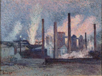 Huta w Charleroi Huta w Charleroi, 1897.