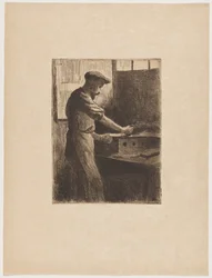Auguste Delâtre przy pracy