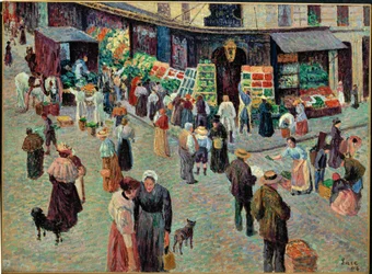 Rue des Abesses, Paryż (akwarela)