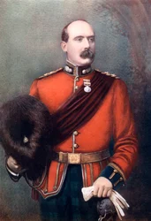 Podpułkownik AW Thorneycroft, dowodzący piechotą konną Thorneycrofta, 1902.