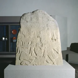 Stela 21 z Izapa, Chiapas, Meksyk, wczesny okres klasyczny (300-600 ne) (kamień)