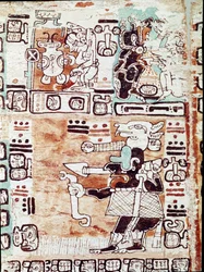 Kodeks madrycki, czyli Kodeks Tro-Cortesianus, dotyczy horoskopów i tablic astrologicznych, opisuje Hernána Cortésa (1485-1547) w Hiszpanii. Malowane miniatury