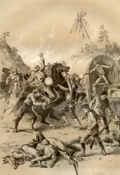 Złota eskorta zaatakowana przez buszrangerów, Australia, 1879