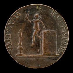 Prawda Uciekająca z Księgi [rewers], c. 1510.