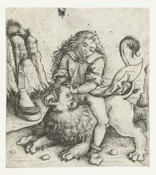 Samson zwycięża lwa Historia Samsona (tytuł serii)