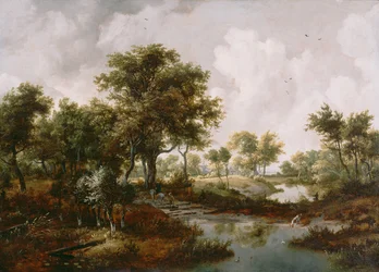 Zalesiony krajobraz, 1667