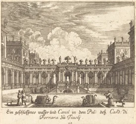 Pałac i kanał, kardynał Ferrary, Tivoli