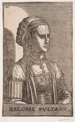 Portret Sultaninde, półprofil do p.: SELOME SULTANE