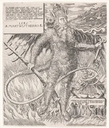 Papież jako dzikus. Alegoria satyryczna