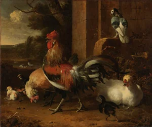 Podwórze drobiu, ok. 1660-1665 (olej na płótnie)