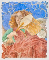 Anioły tworzące muzykę, ok. 1480 r. (odrestaurowany fresk)