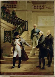 Napoleon na schodach Conseil d