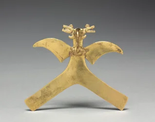 Wisiorek z ptakiem, ok. 1000-1550 (odlew złota)