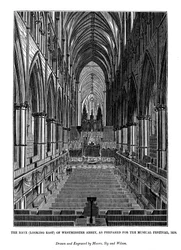 Nawa patrząca na wschód od Opactwa Westminsterskiego, 1843