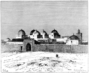 Meczet Mieczy, Kairwan, ok. 1890 r.