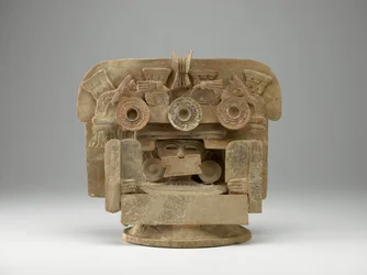 Incensario, ok.200-600 (terakota i farba)