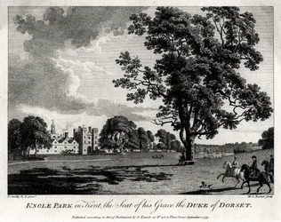 Knole Park w Kent, siedziba Jego Łaski księcia Dorset, 1775