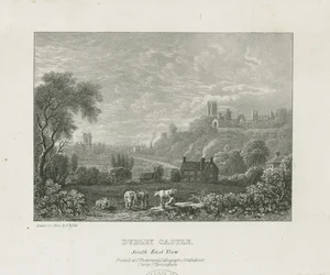 Zamek Dudley: miedzioryt, bd [1653-1686] (druk)