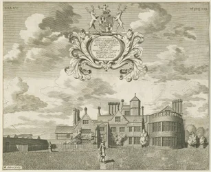 Fisherwick Hall: miedzioryt, nd [1653-1686] (druk)