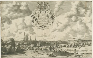 Lichfield - West North West Prospect: miedzioryt, nd [1653 - 1686]