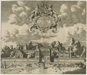 Sandon Hall: rycina, bd [1653-1686] (druk)