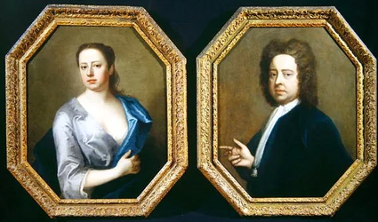 Artysta Hugh Howard (1675-1737) i jego żona Thomasine Langston Howard
