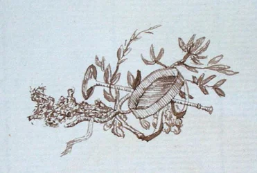 Rysunek z notatnika Michaela Faradaya (pióro i atrament na papierze)