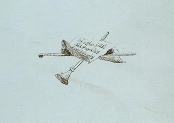 Rysunek z notatnika Michaela Faradaya (pióro i atrament na papierze)