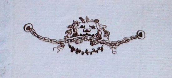 Rysunek z notatnika Michaela Faradaya (pióro i atrament na papierze)