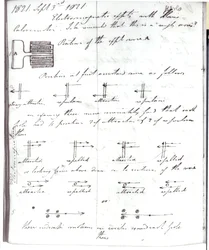 Strona 72 z notatnika Faradaya, o 