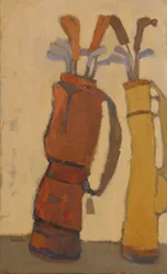 The Locker Room, 2015 (olej na płótnie)