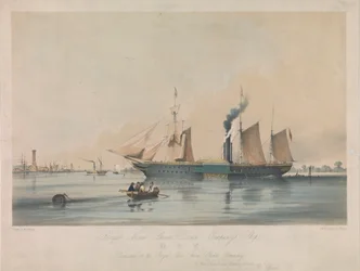 Statek "Dee" należący do Royal Mail Steam Packet Company