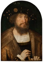 Portret króla Danii Chrystiana II 1481-1559, 1514 lub 1515
